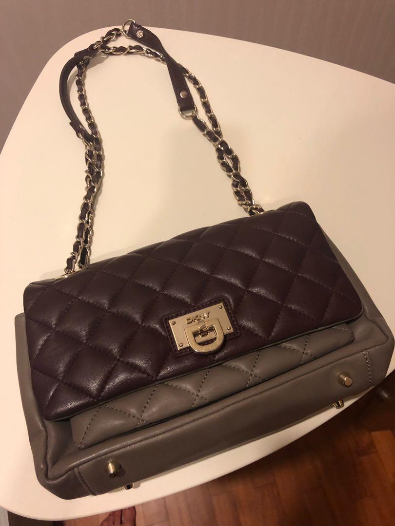 dkny maroon bag