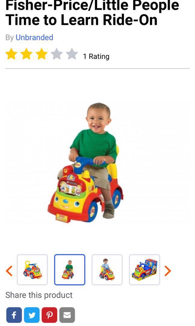 little people time to learn ride on