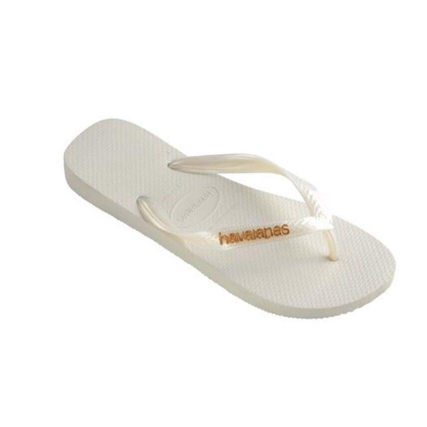 Gold and best sale white havaianas