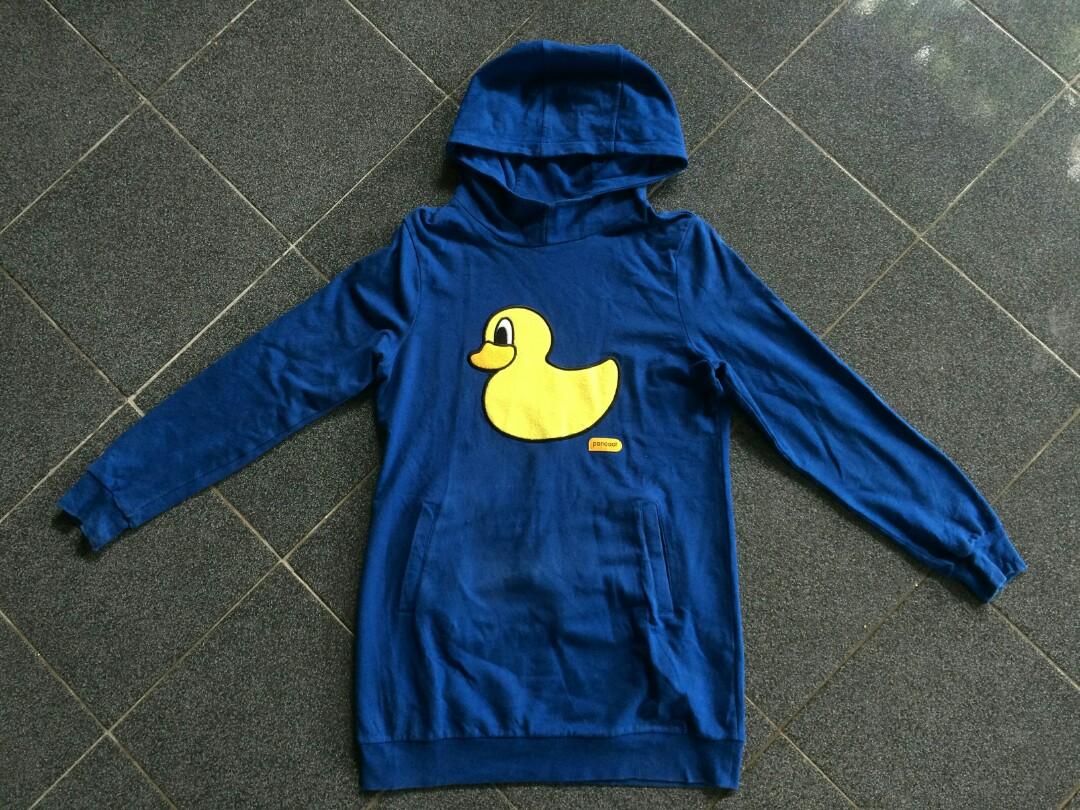 Hoodie Pancoat Biru Fesyen Pria Pakaian Atasan Di Carousell