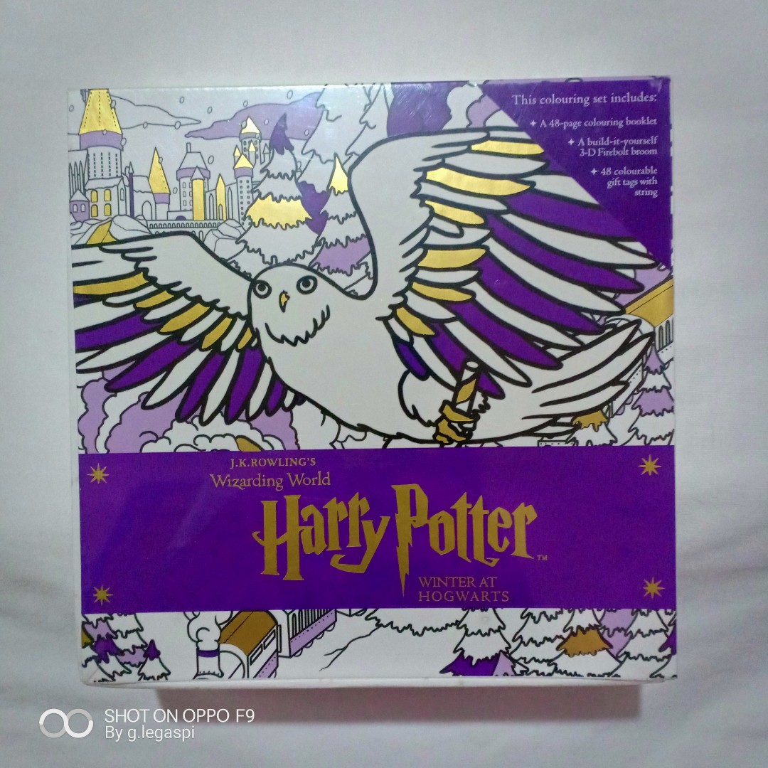 Hp Winter At Hogwarts Magical Coloring Set Books Magazines