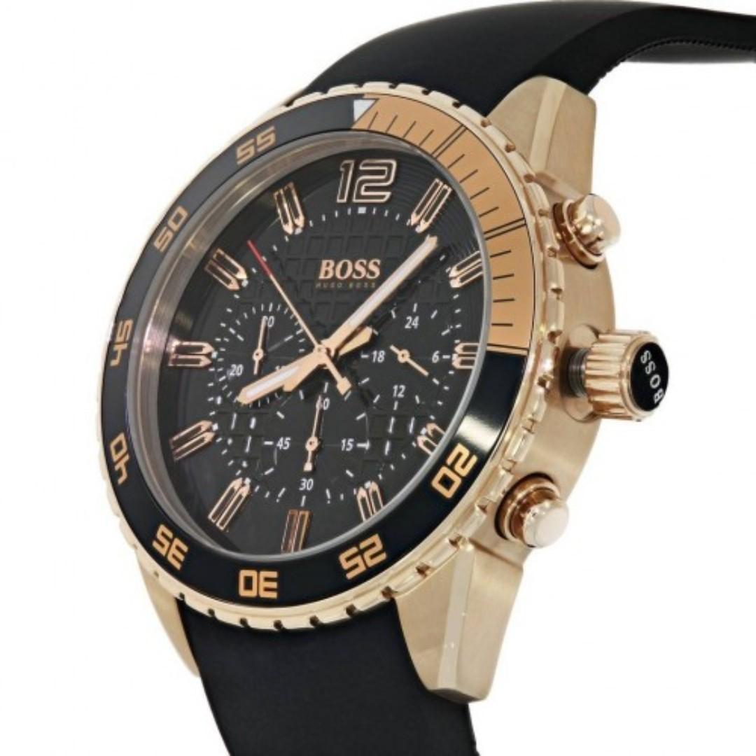 boss rose gold mens watch