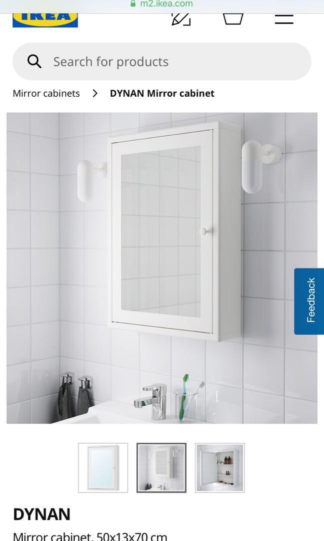 Ikea Dynan Mirror Cabinet Furniture Shelves Drawers On Carou Ikea Dynan Mirror Cabinet Furniture