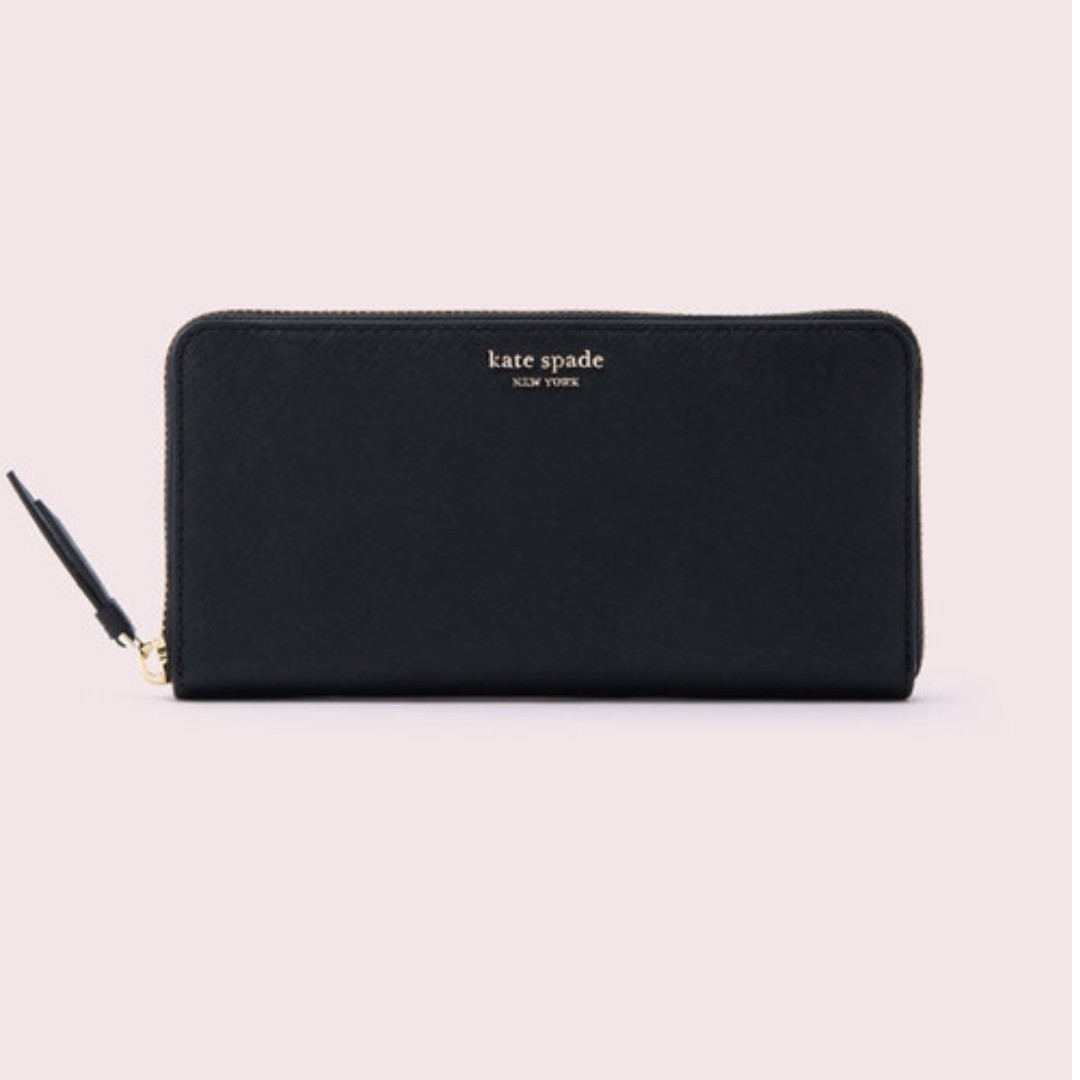 Kate spade black wallet sale outlet