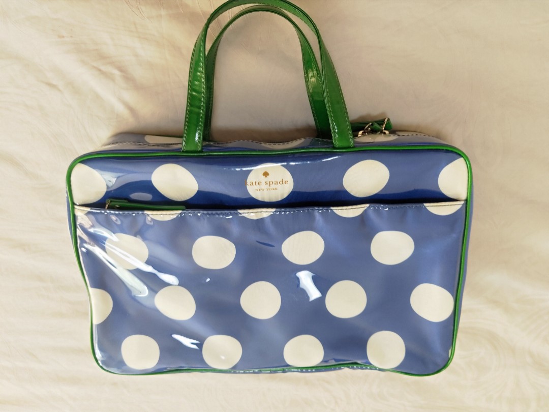 Kate Spade Manuela Underglass Polka Dot Cosmetic Bag, Women's Fashion, Bags  & Wallets, Purses & Pouches on Carousell