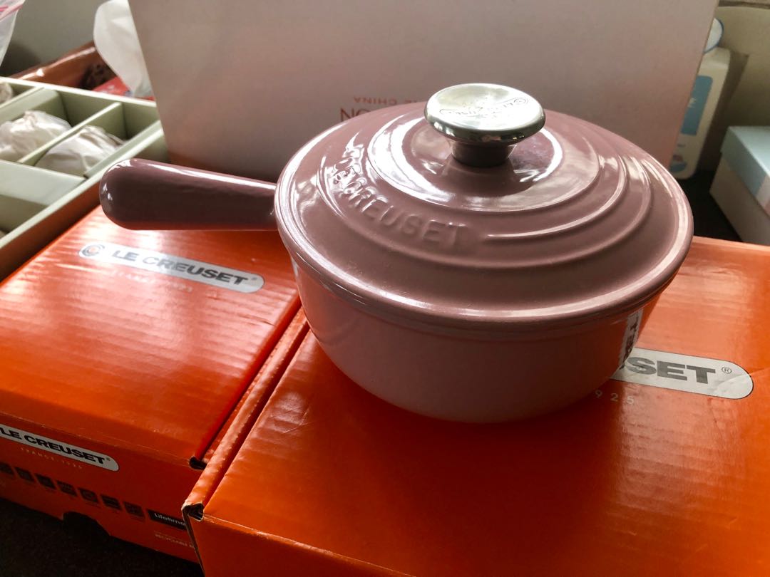 Le Creuset Cocotte Every Rice Pot 18cm Berry Pink 2L Gold