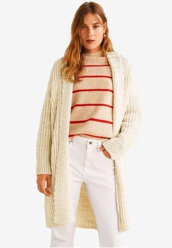 mango chunky knit cardigan