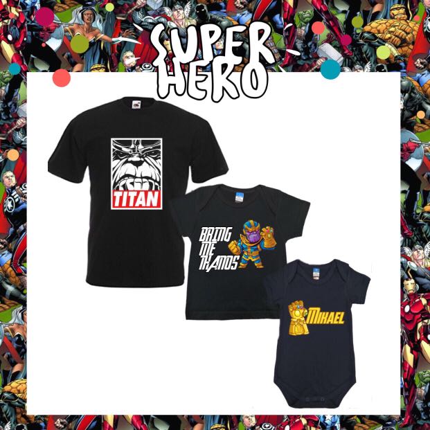 Marvel Avengers Thanos Baby Romper Kids Adult T Shirt Babies Kids Babies Apparel On Carousell