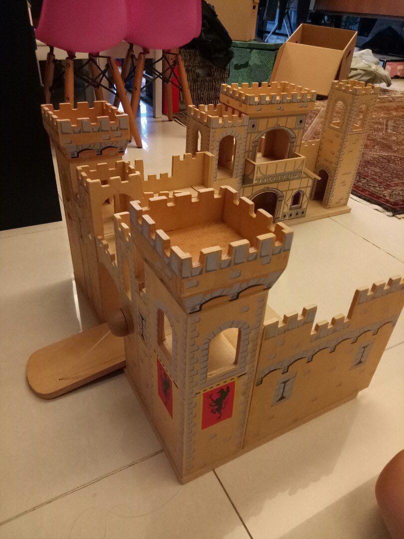 melissa & doug folding medieval castle