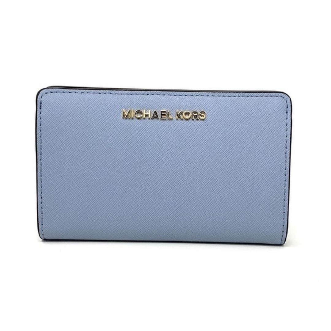pale blue michael kors wallet