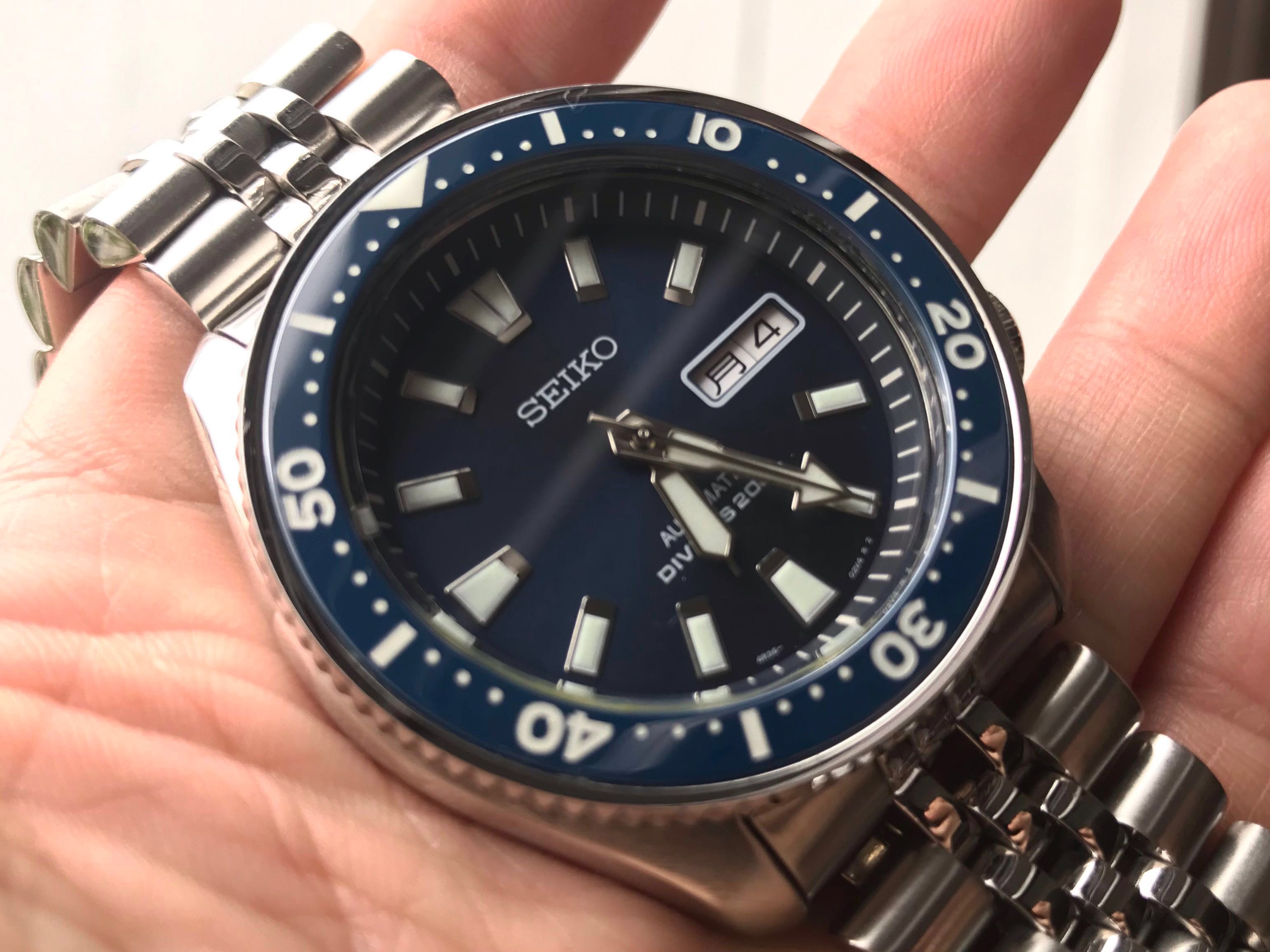 Modified blue dial SEIKO SKX007, Luxury, Watches on Carousell