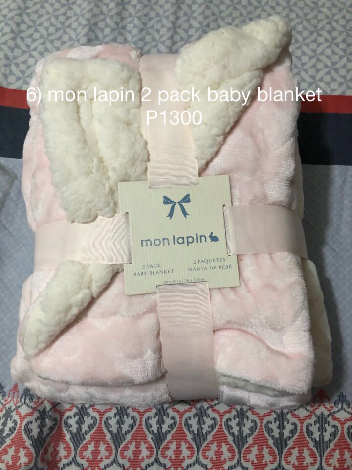 mon lapin baby blanket