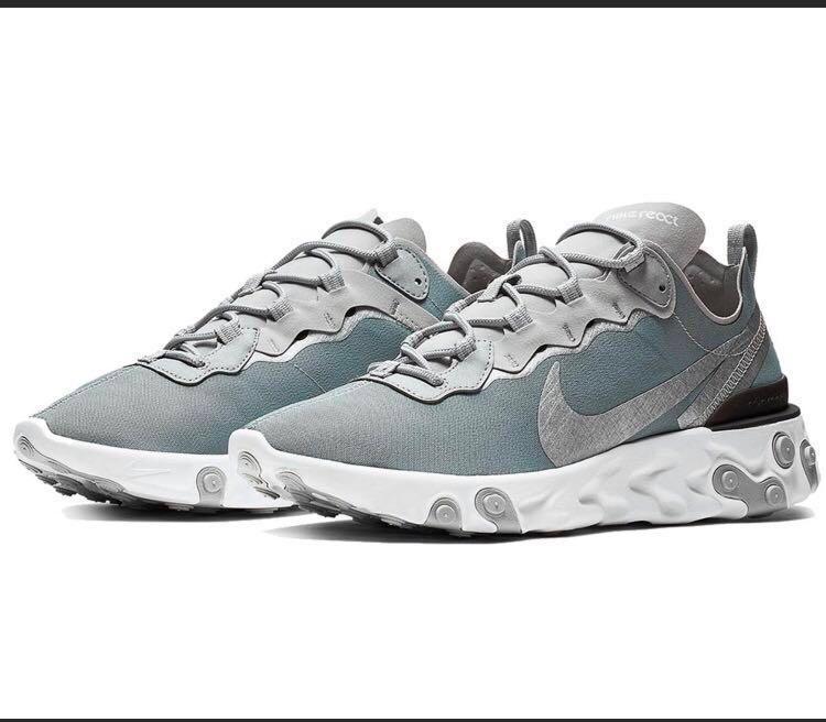 Nike react element 55 Silver Men s Fashion Footwear Sneakers on Carousell