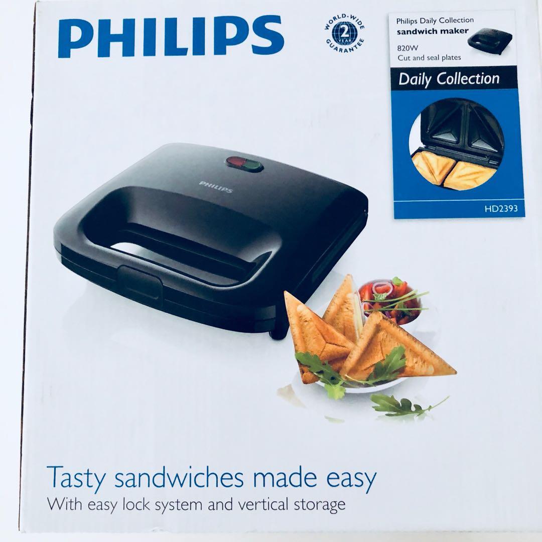 Philips Sandwich Maker HD2939 New, TV & Home Appliances, Kitchen