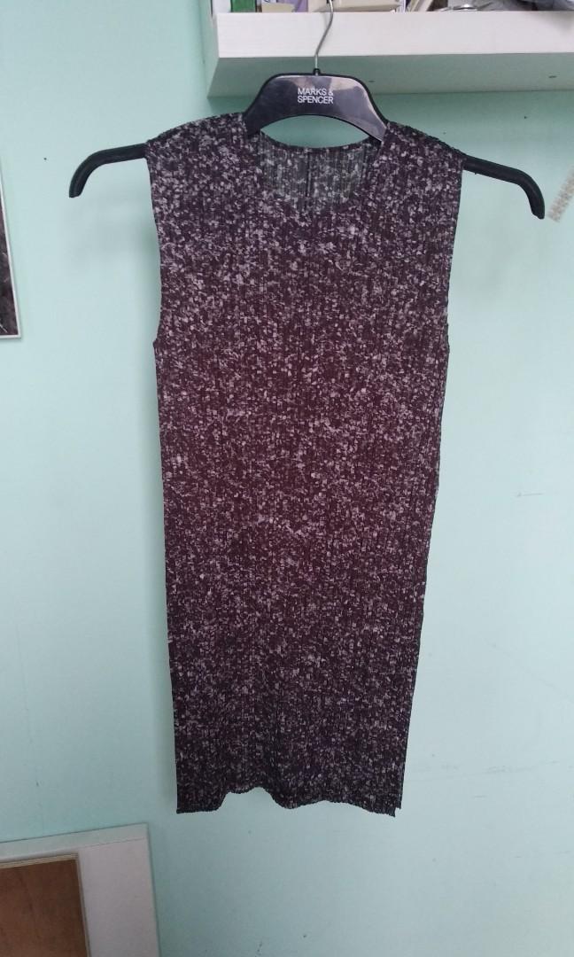 Pleat please issey miyake dress, Fesyen 
