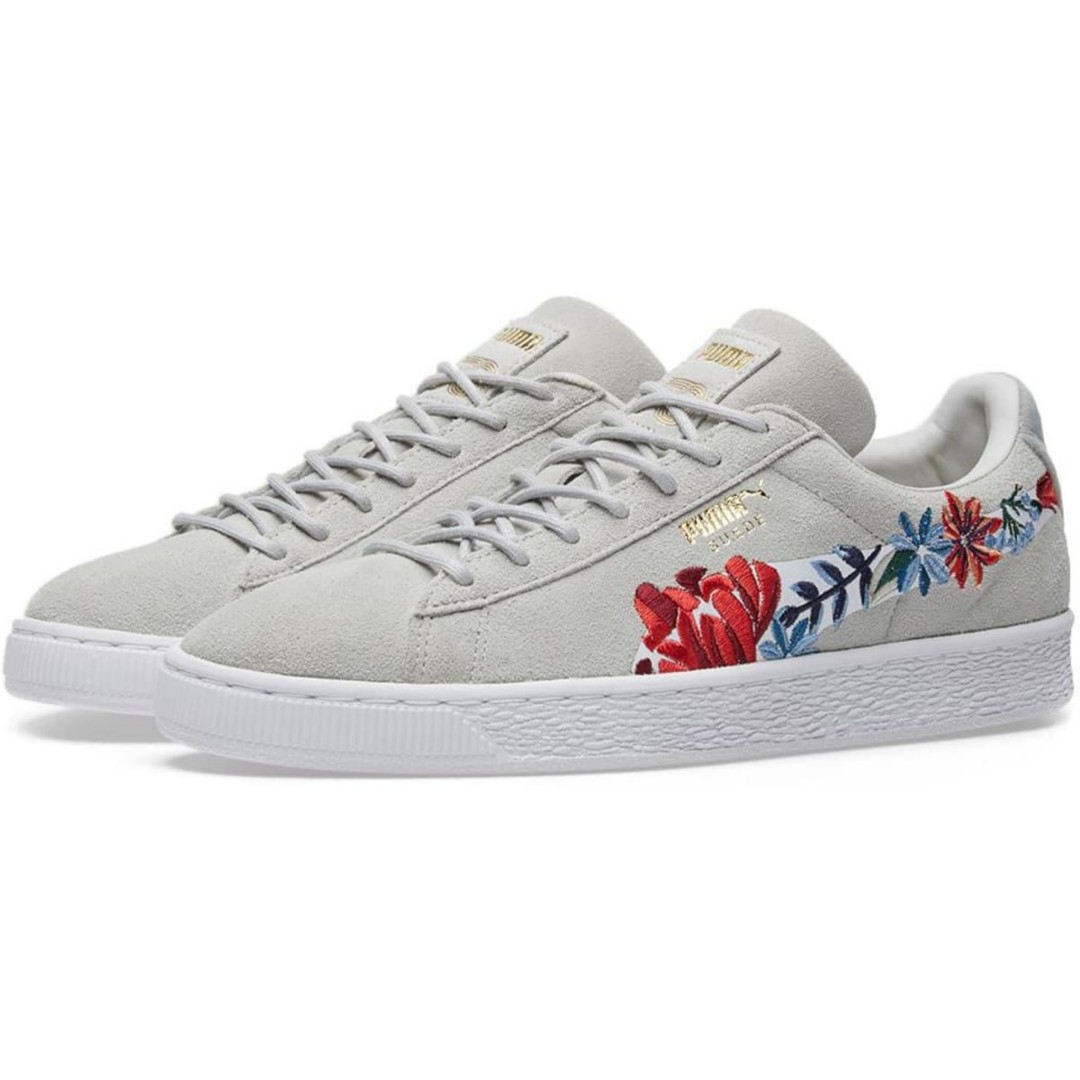 puma embroidered sneakers