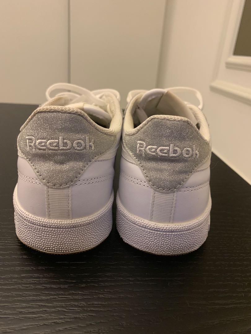 reebok glitter tennis shoes