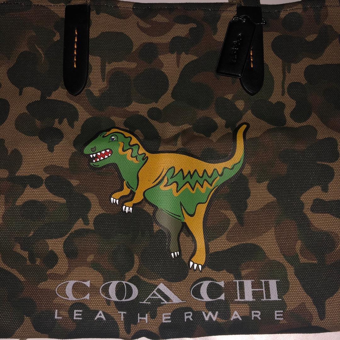 Coach rexy new arrivals camo tote bag