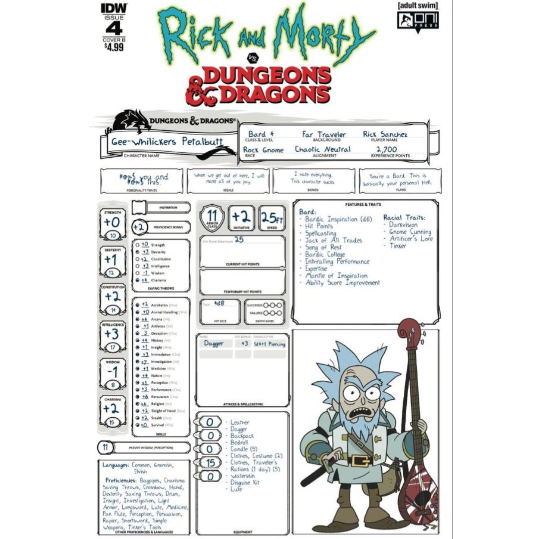 Rick Morty Vs Dungeons Dragons Issue 1 D D Comics Toys Games Others On Carousell
