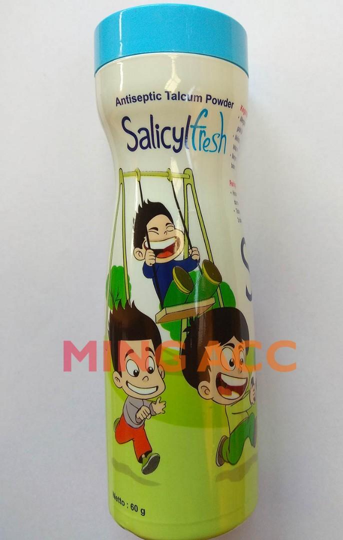 Salicyl Fresh Talcum Powder Antiseptic Bedak Tabur Antiseptik Anti Bakteri Untuk Kulit Gatal 60 Gram Kesehatan Kecantikan Kulit Sabun Tubuh Di Carousell