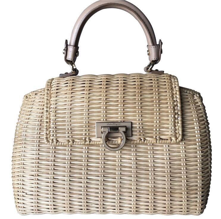 ferragamo wicker bag
