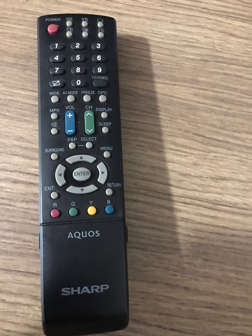 Sharp Aquos TV Remote Control, TV & Home Appliances, TV & Entertainment