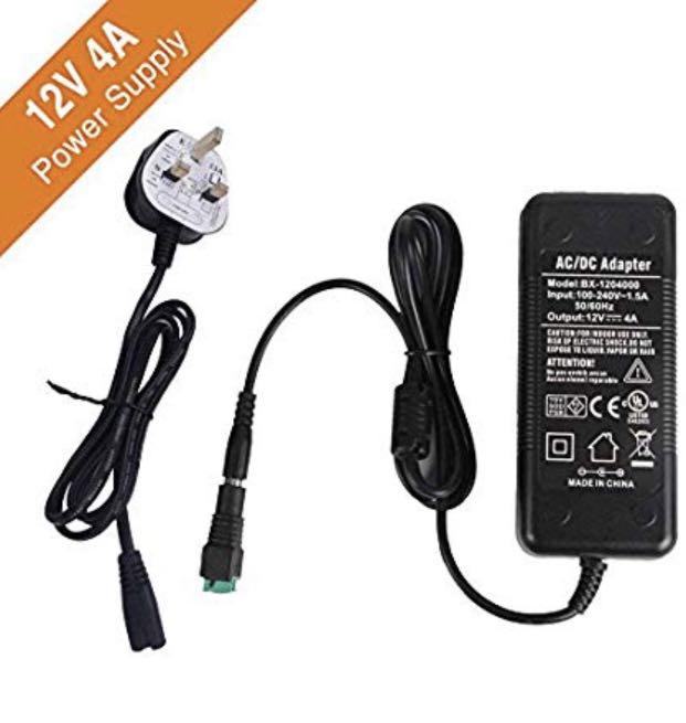 AC 90-240V to DC 24V Adapter Switching Transformers for LED Strip Adapter 24 Watt Max CE/TUV/GS Certification Signcomplex LED Driver 24V 1A Power Supply UK Plug 