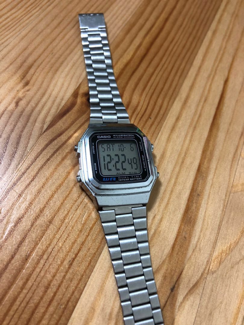 casio dual time digital watch