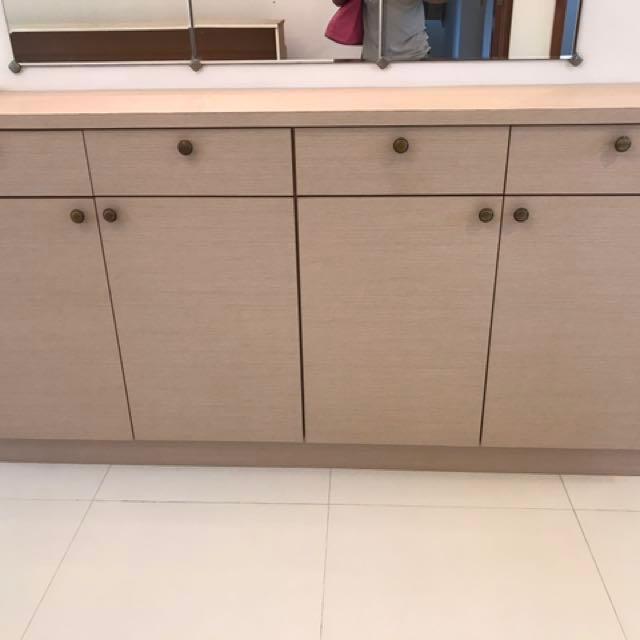 Slim Console Cabinet Furniture Shelves Drawers On Carousell