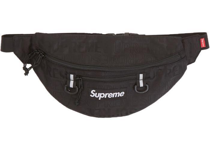 Clothing Fanny Pack Supreme Black Authentic Supreme Waist Bag