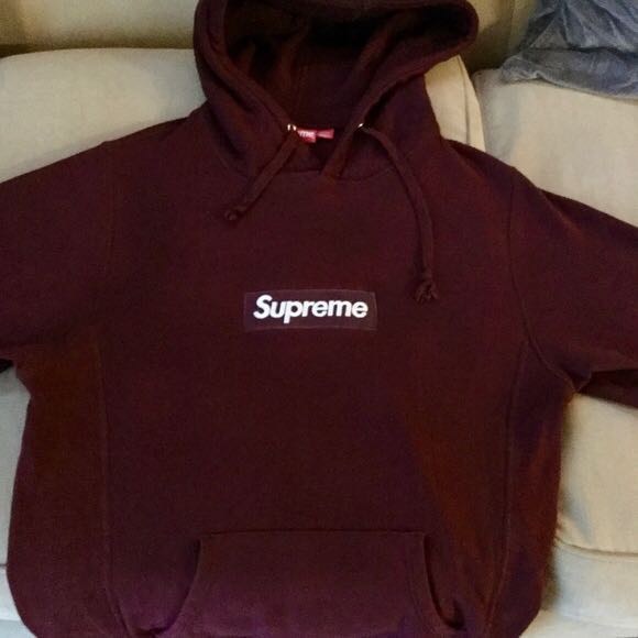 supreme maroon hoodie