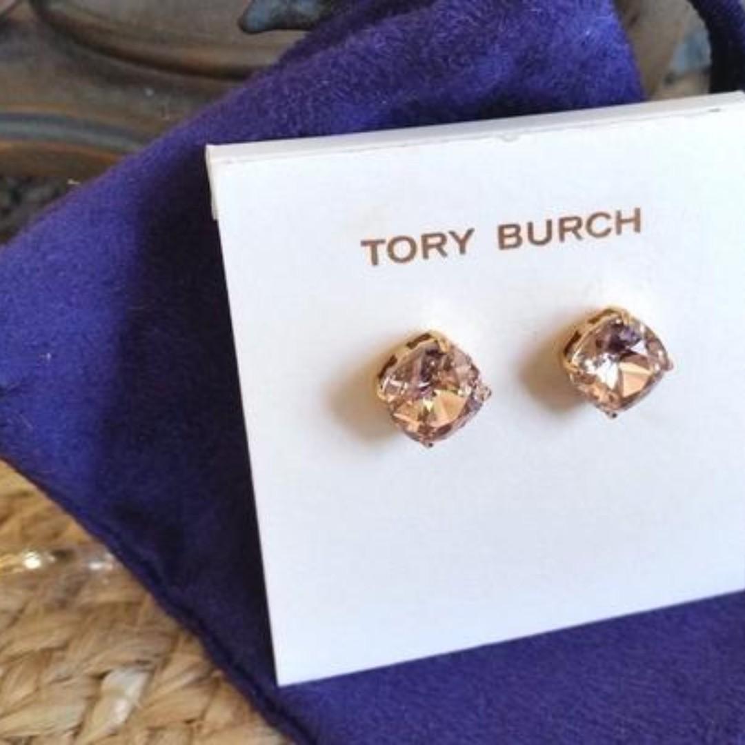 Tory Burch Vintage Rose Gold Swarovski Crystal Stud Earrings (LAST  INSTOCK), Luxury, Accessories on Carousell