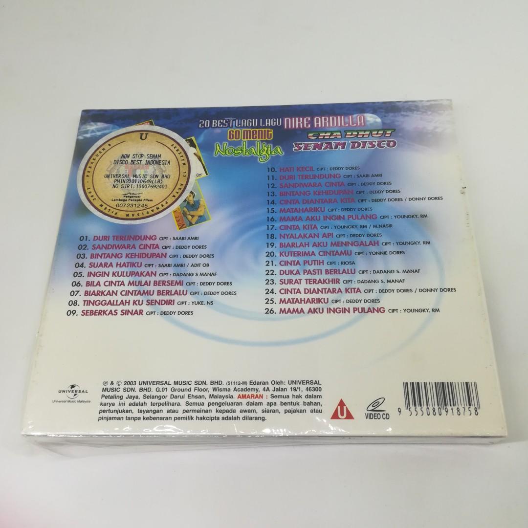 Vcd 20 Best Lagu Nike Ardilla Cha Dhut Senam Disco Music Media Cd S Dvd S Other Media On Carousell