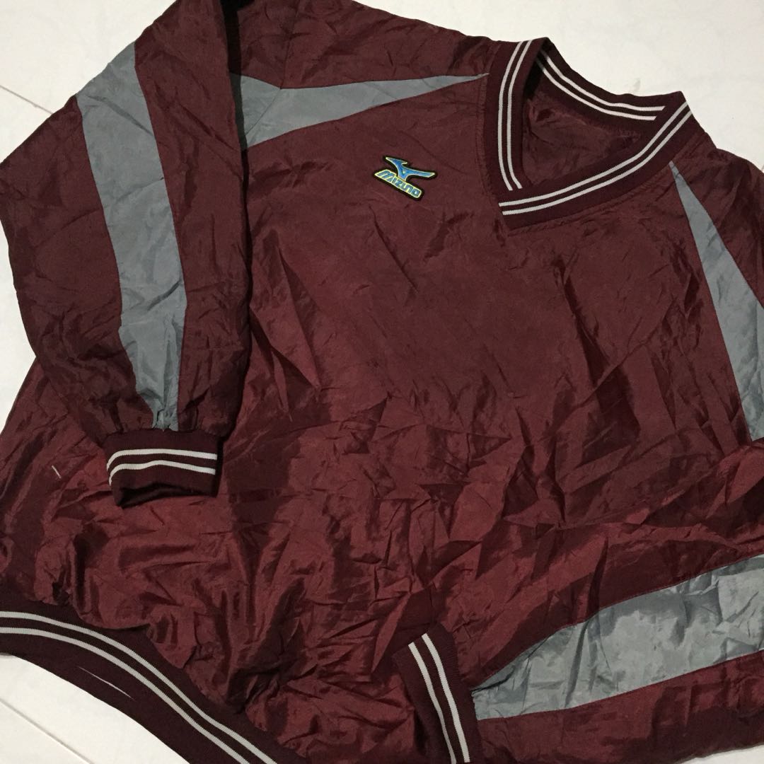 mizuno windbreaker pullover