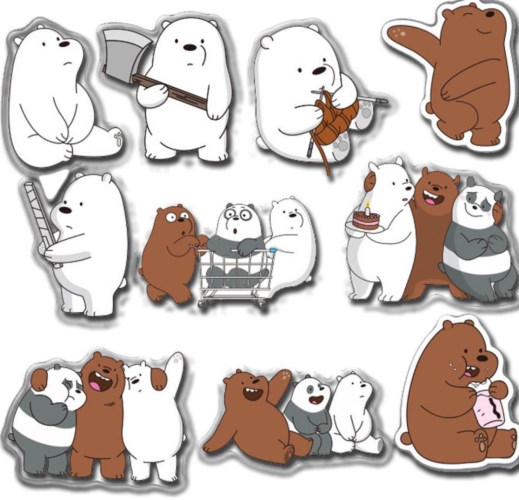 We Bare Bears Stickers Printable