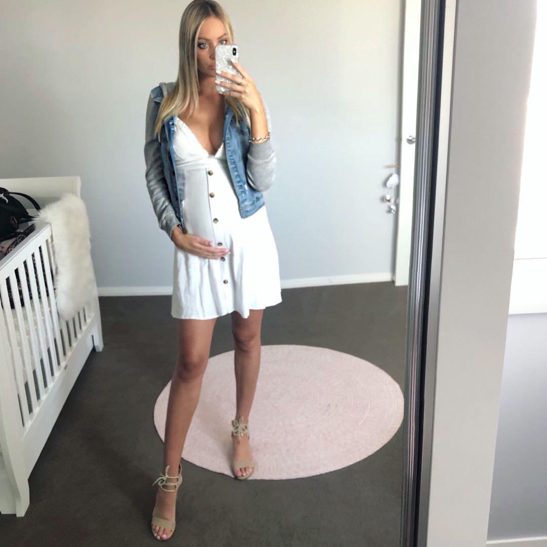 White Peppermayo Dress Size 10 Maternity Or Normal Women S