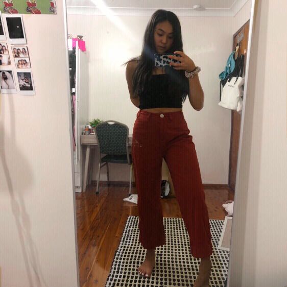 Wide leg cargo trouser, Women's Fashion 