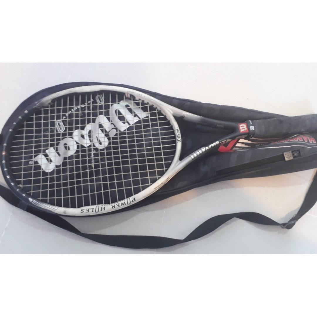 wilson titanium power squash racket