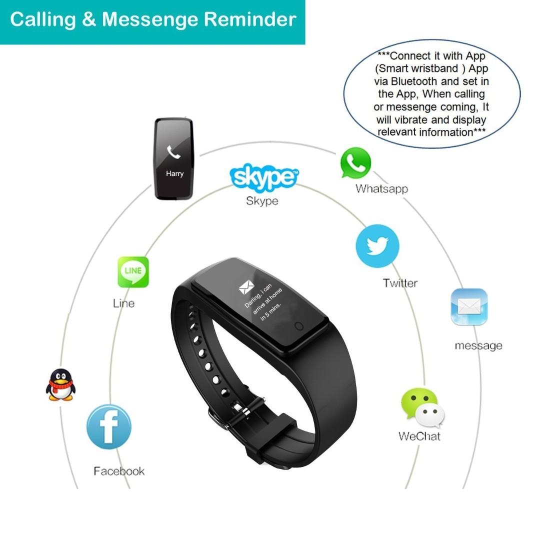 Yamay Fitness Tracker Watch Heart Rate Monitor Waterproof IP67 Fitness