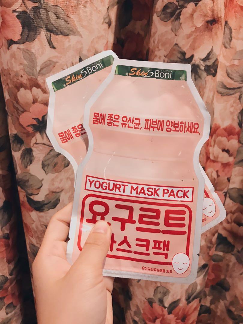 Yogurt Mask (Yakult) Skin's Boni, Kesehatan & Kecantikan, Kulit, Sabun