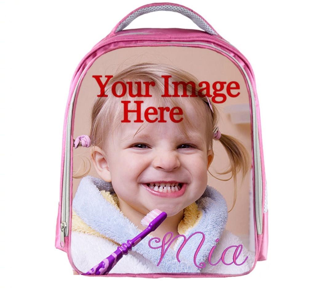 12 inch Customize Your Logo Name Image Toddlers Backpack Children