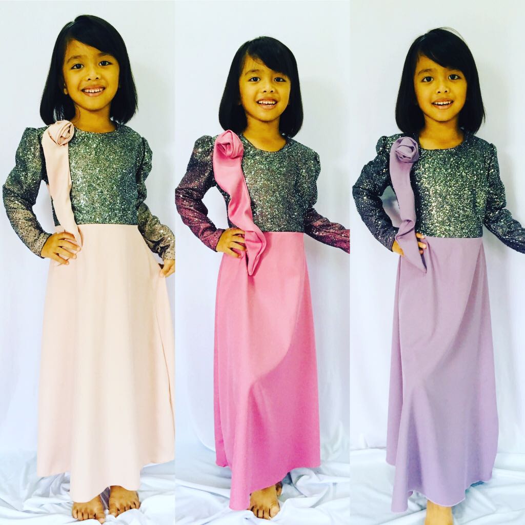 Baju Raya Kanak Kanak Women S Fashion Clothes Dresses On Carousell