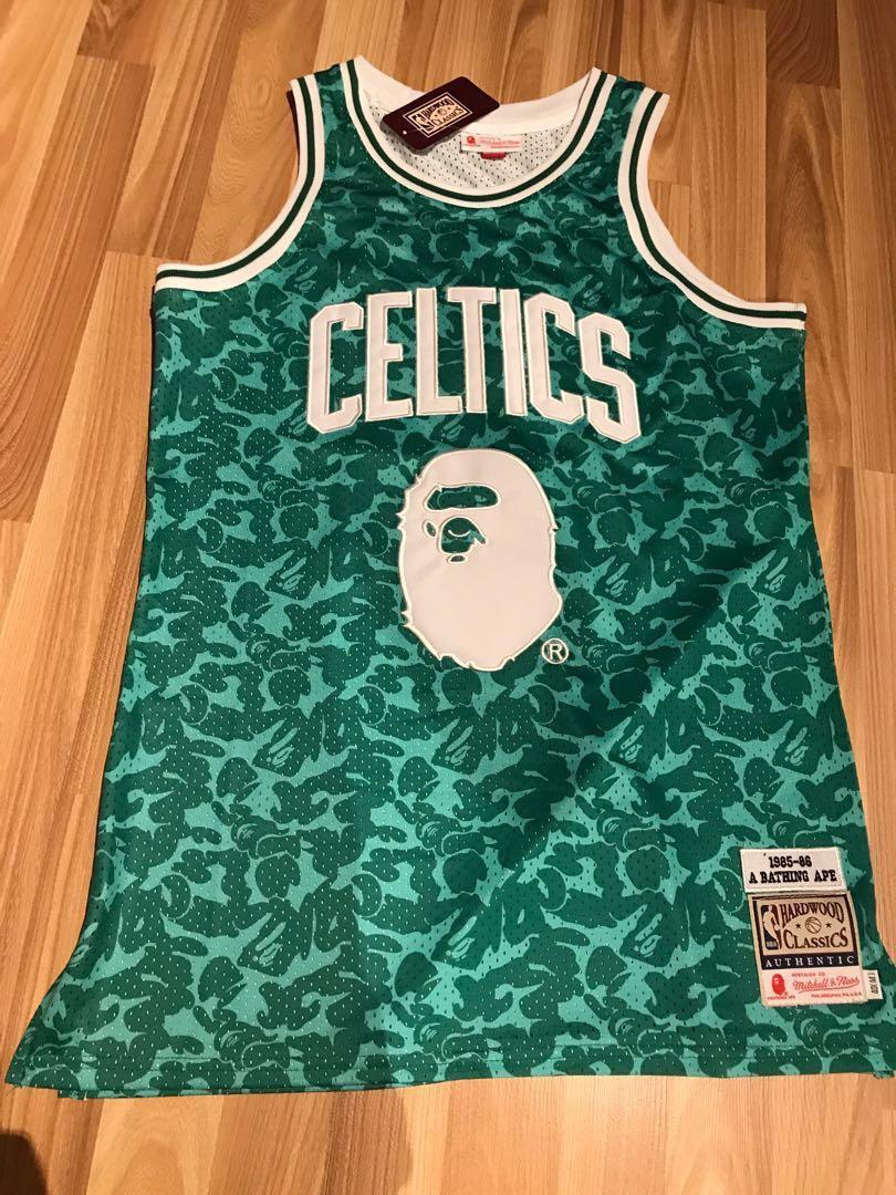 Bape Green Celtics Basketball Jersey, Men's Fashion, Activewear on Carousell