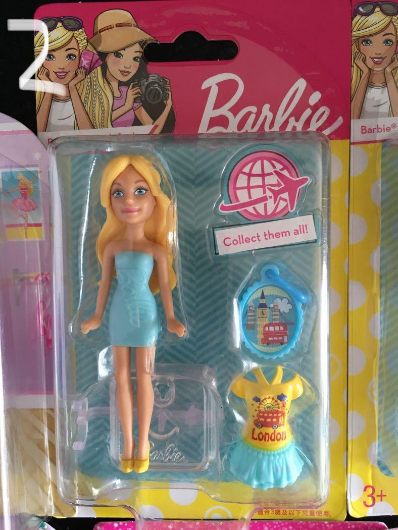 barbie travel series mini doll