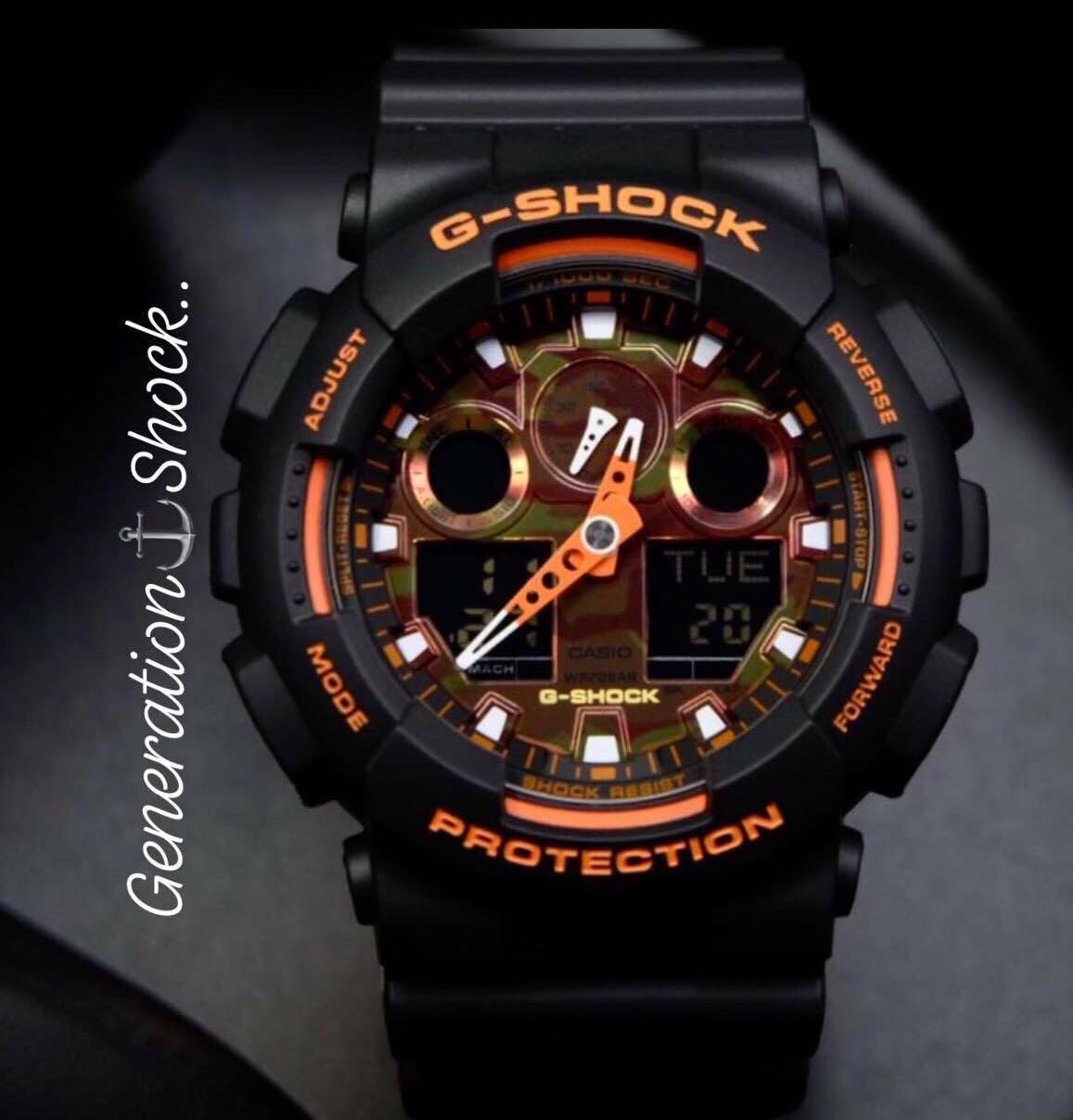 g shock ga100br