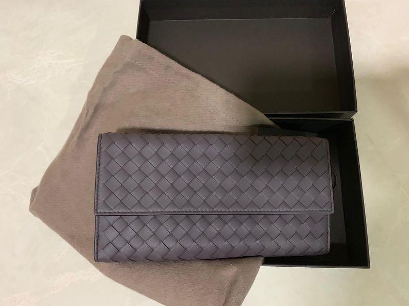 French wallet in outlet intrecciato nappa