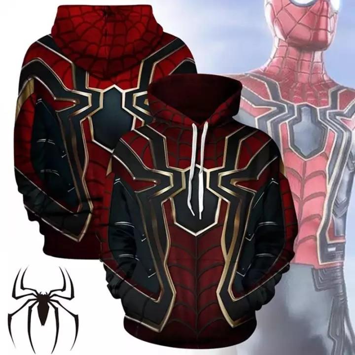 BZY Infinity War Spiderman Sweatshirt Luxury Apparel on Carousell