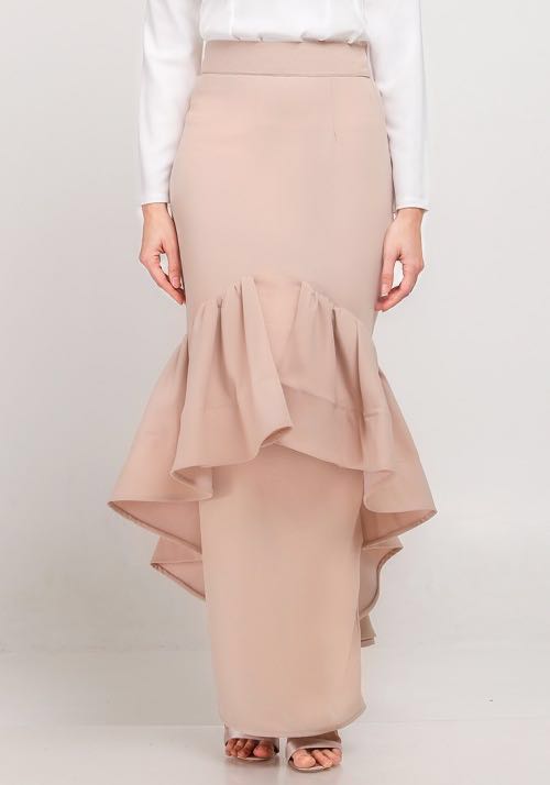 CANDANCE LONG PEPLUM SKIRT