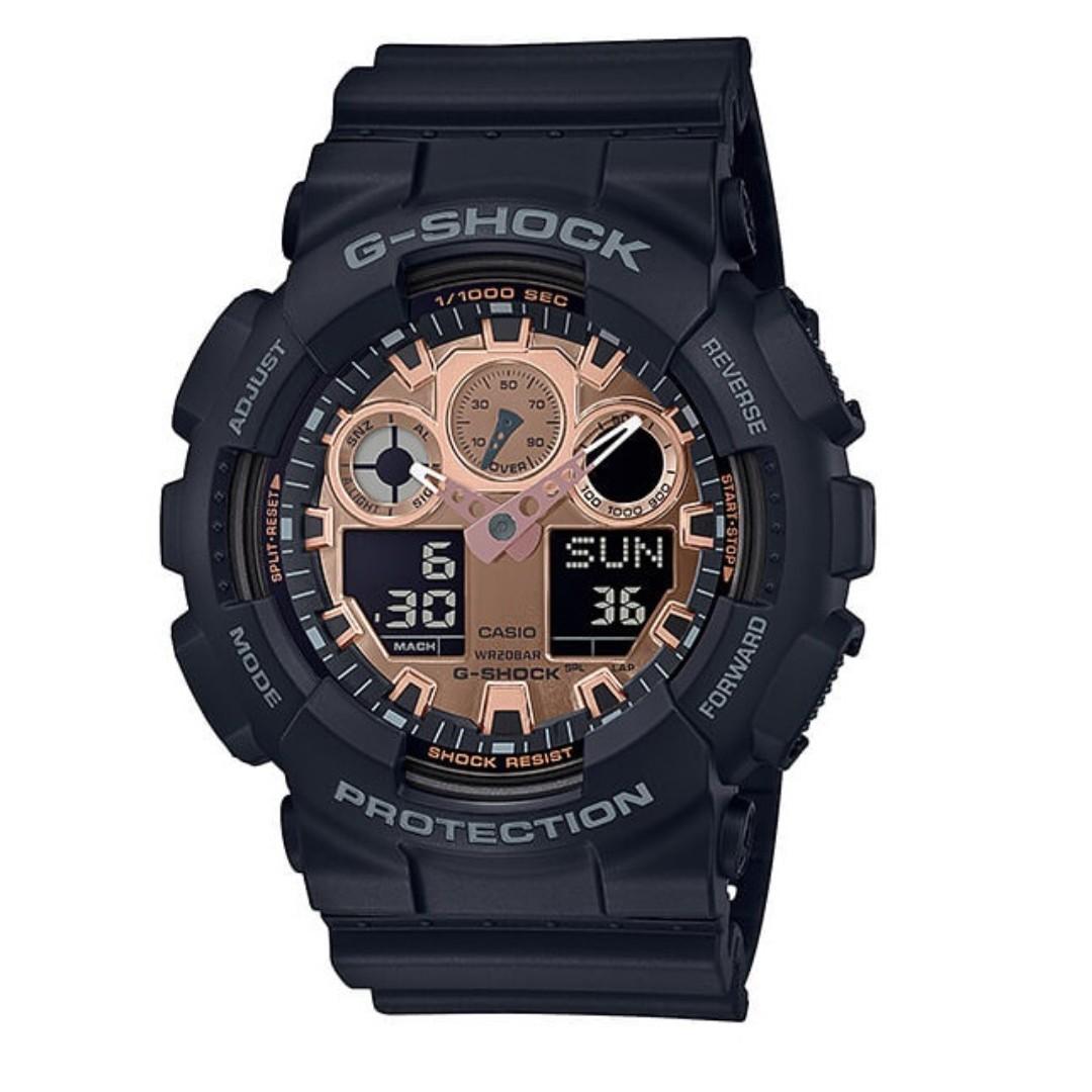 G shock ga hotsell 100 rose gold