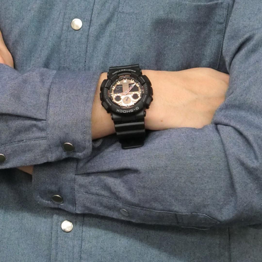 G shock ga 100 gold discount